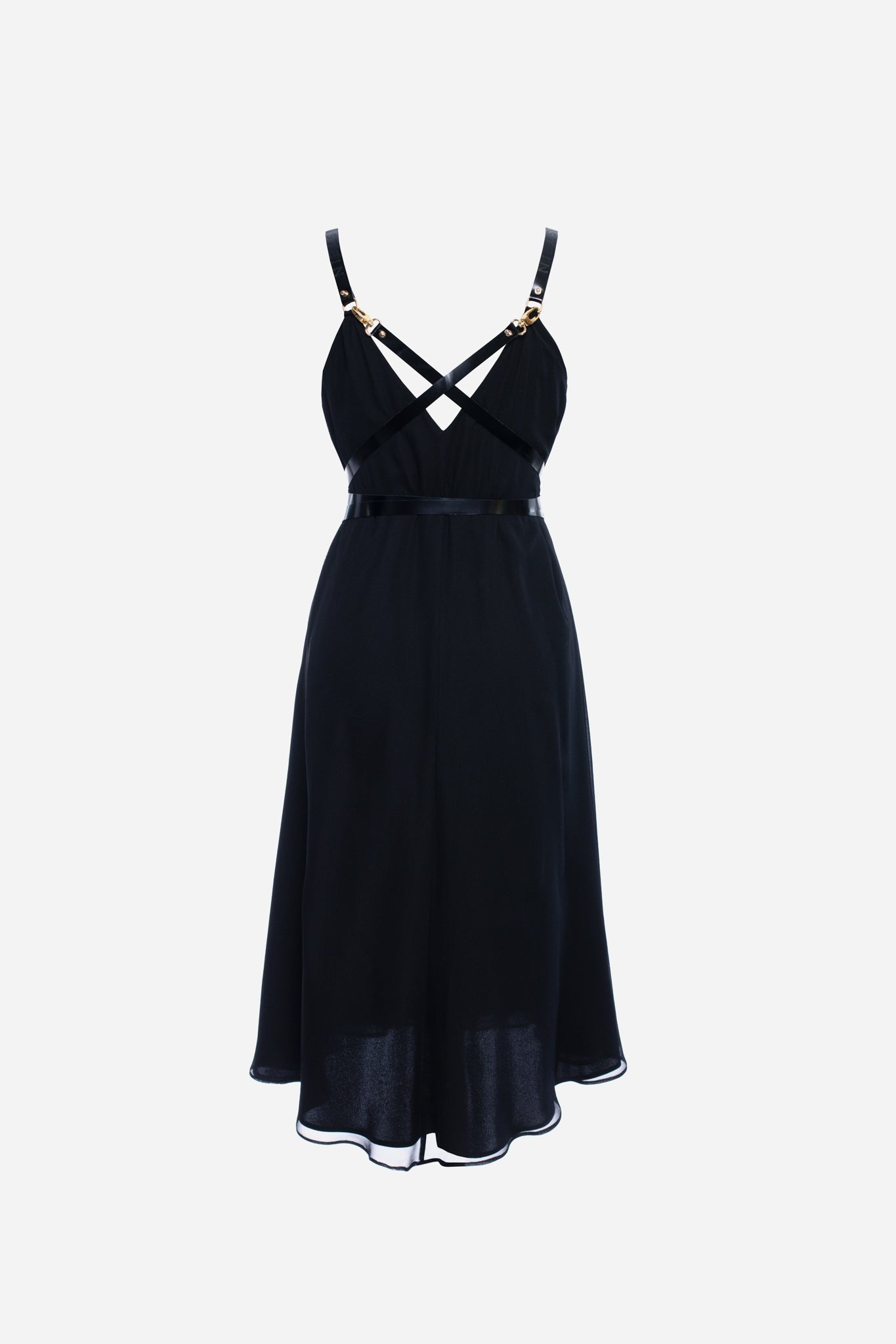 Amabel Noir Silk Dress