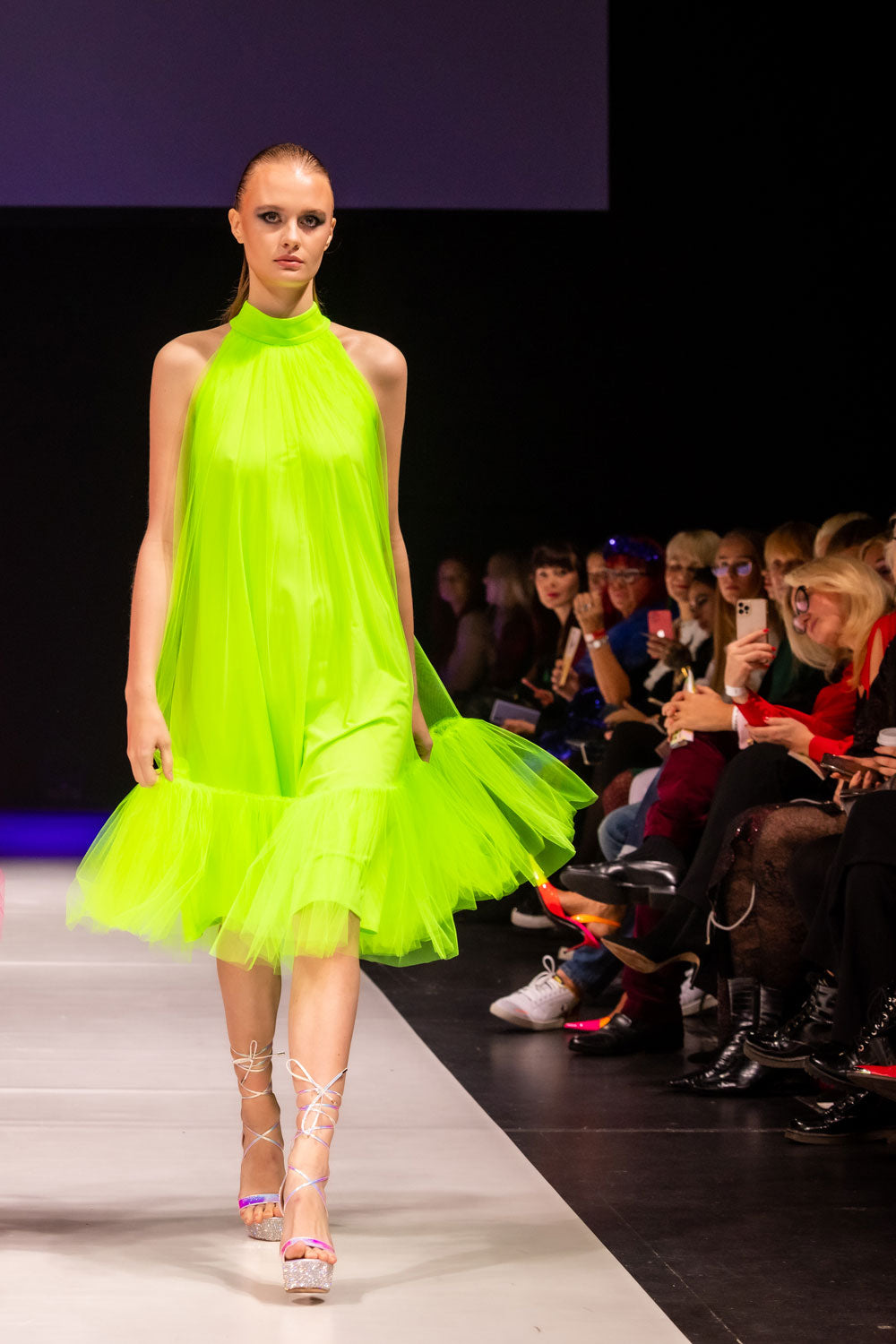 Green Fluo Tulle Dress